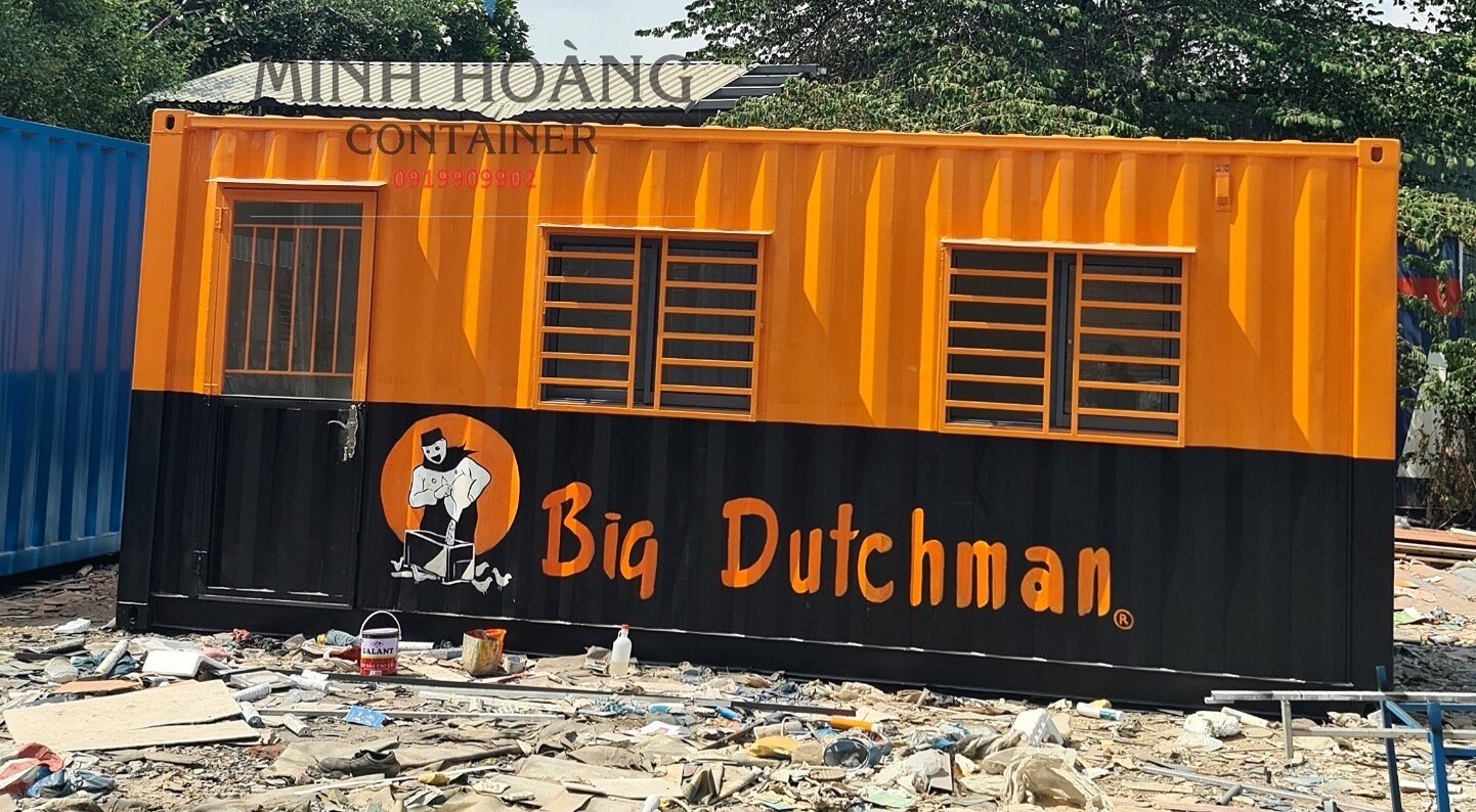 Quầy Container 20 Feet Kèm Thương Hiệu Nhận Diện
